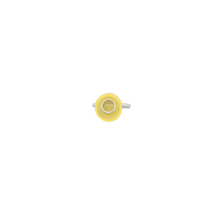 12-10 AWG 5/16" Stud CS Heat Shrink Ring Terminal - Yellow (4-Pack)