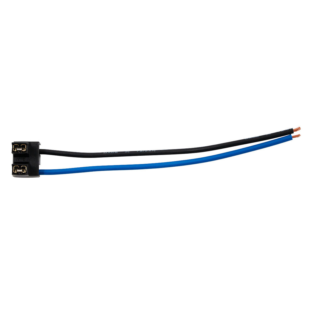 2 - Wire Universal H7 Halogen Bulb Headlight Connector. Two Pins at 90° Angle