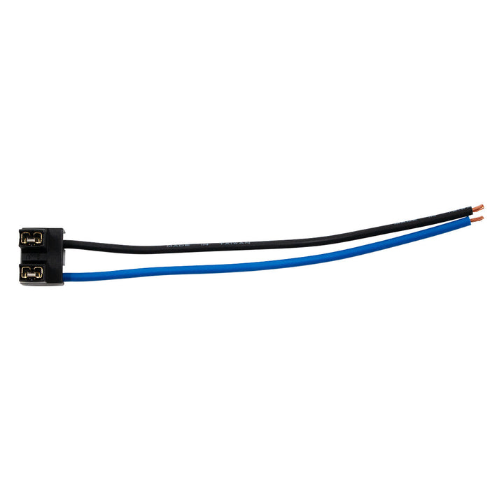 2 - Wire Universal H7 Halogen Bulb Headlight Connector. Two Pins at 90° Angle