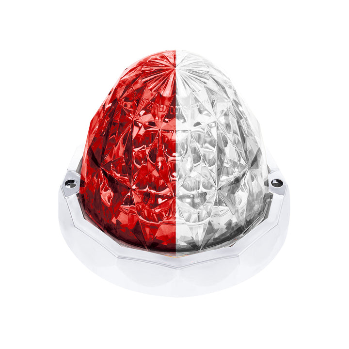 Double Fury 19 LED Dual Function Crystal Watermelon Light Kit With Bezel - Red &amp; White LED/Clear Lens