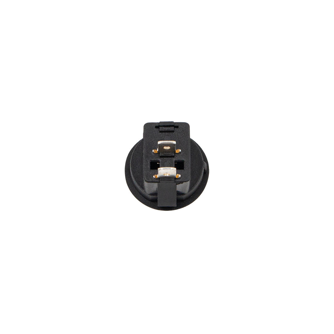 Black Non - Illum Round Rocker 10 Amp 12V On/Off 1/2" Dia. 1 Pc.