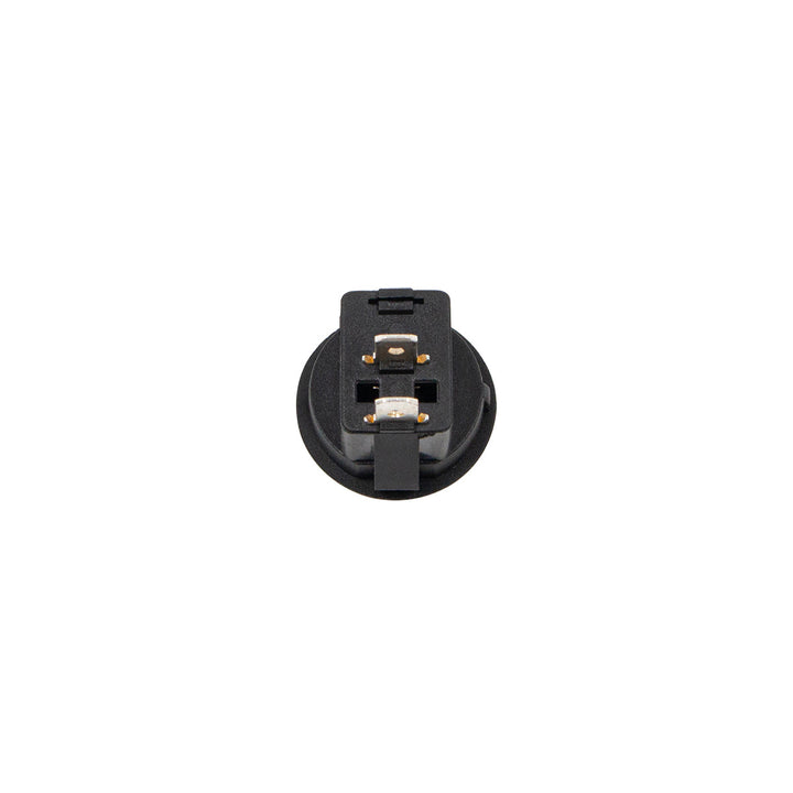 Black Non - Illum Round Rocker 10 Amp 12V On/Off 1/2" Dia. 1 Pc.