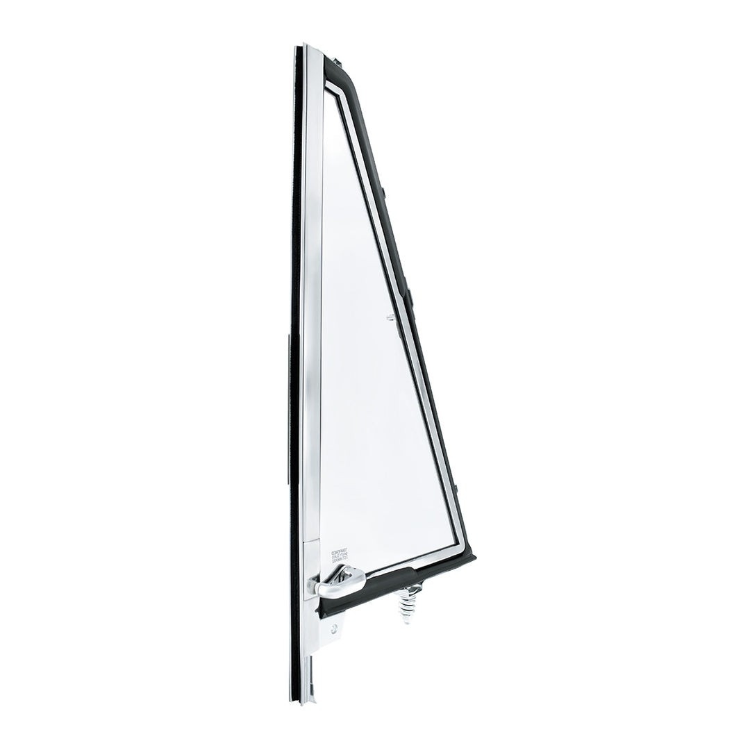 Vent Window Assembly Chrome Frame Without Tinted Glass For 1966-77 Ford Bronco - L/H