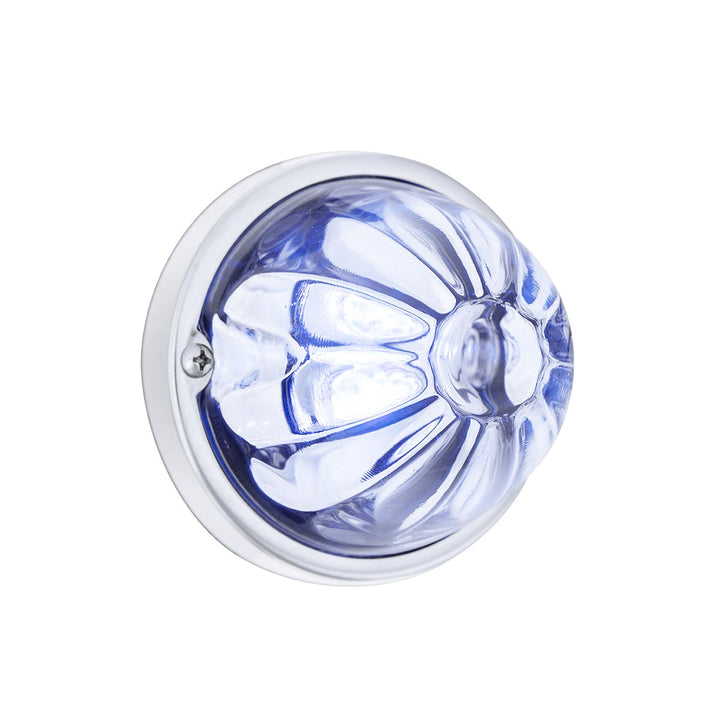Glass Watermelon Light Kit With 4 LED Light - Blue LED/Clear Lens