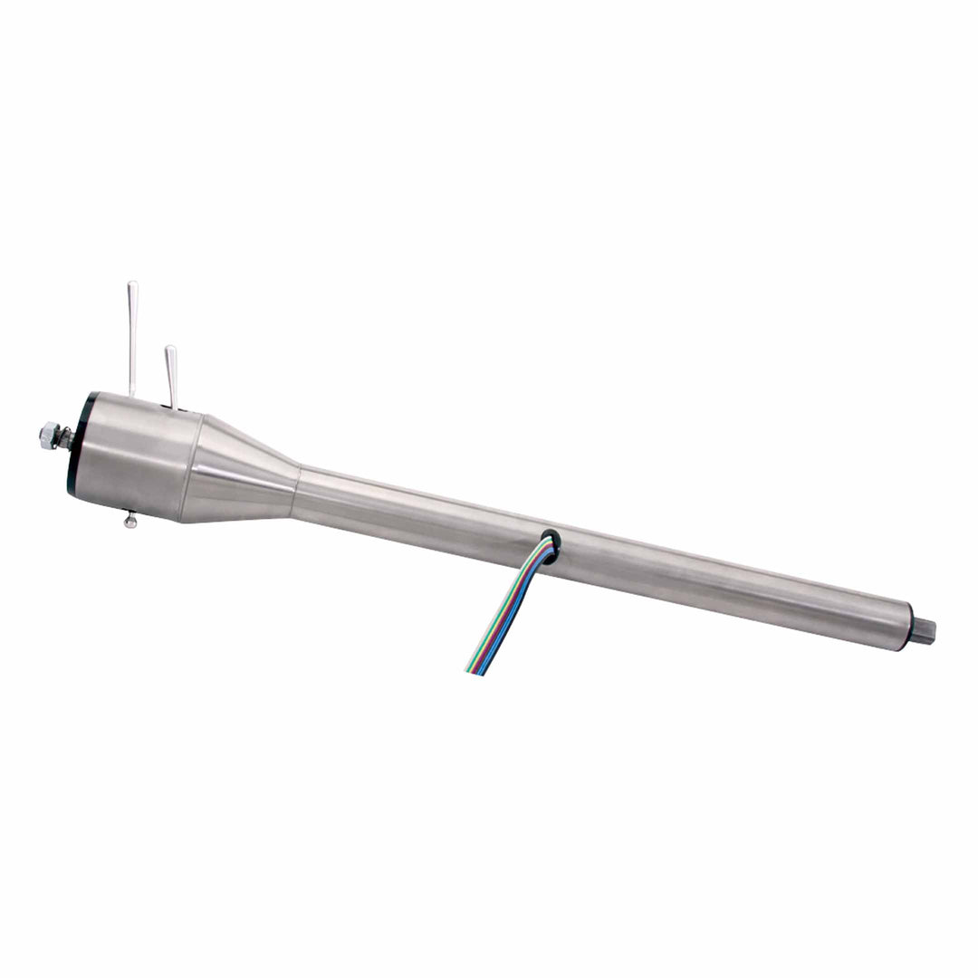 33" Long Mill Finish Floor Shift Tilt Column For 1967-70 Ford Mustang
