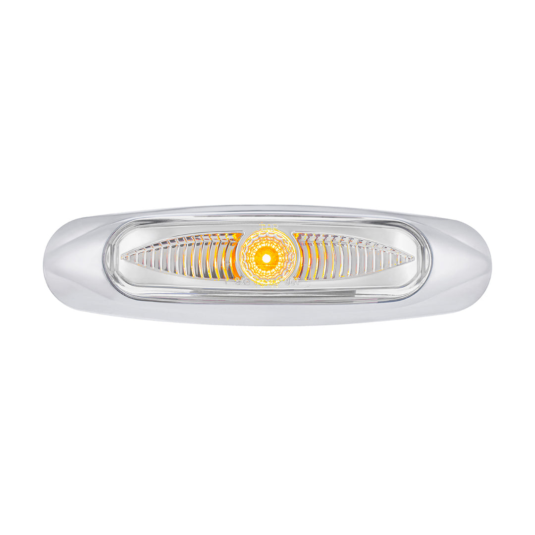 5-3/4" Wide 3 LED ViperEye Light (Clearance/Marker) - Amber LED/Clear Lens