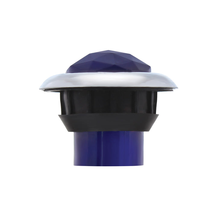 3 LED Dual Function 3/4" Mini Light (Clearance/Marker) With Crystal Lens - Blue LED/Blue Lens