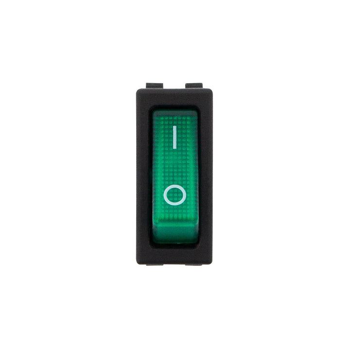 Green Illum Rocker 20 Amp 12V S.P.S.T. On/Off 1 Pc.