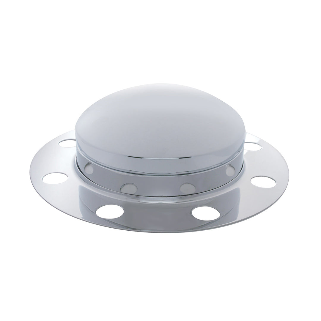 Chrome Dome Front Axle Cover 3PC Kit For Steel/Aluminum Wheel