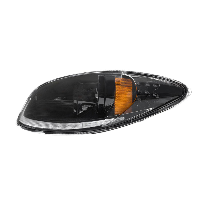 Blackout LED Headlight With LED Light Bar &amp; Turn Signal For 2006-2017 International Prostar - Driver