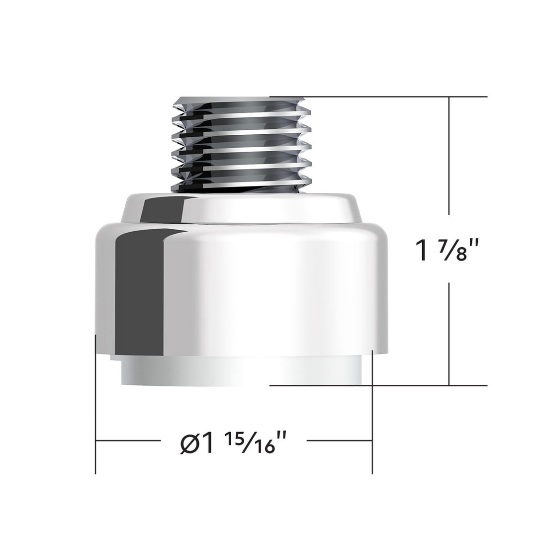 M30 x 3.5 Thread-On Gearshift Adapter W/LED Mount For Eaton - Fuller 9/10 Speed - Pearl White