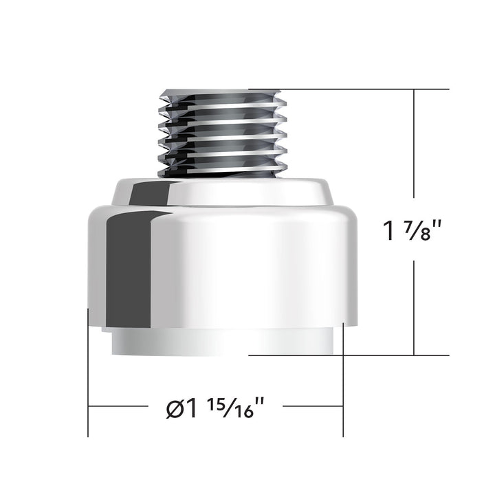 M30 x 3.5 Thread-On Gearshift Adapter W/LED Mount For Eaton - Fuller 9/10 Speed - Pearl White