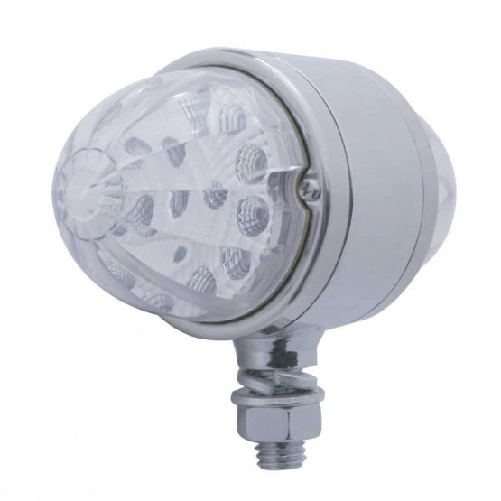 34 LED Reflector Double Face Light - Amber &amp; Red LED/Clear Lens