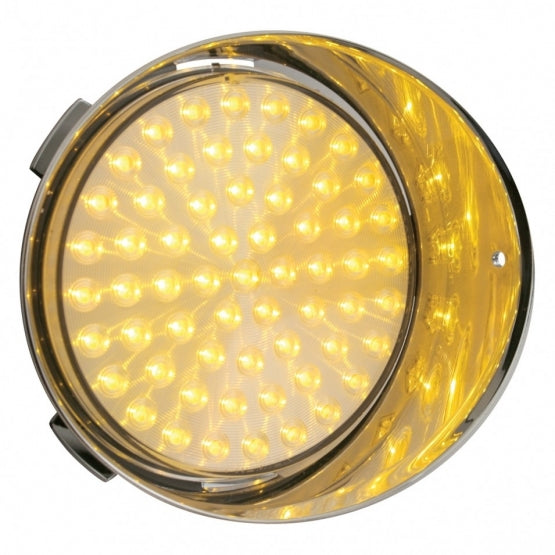 61 LED Freightliner Daytime Running Light (Passenger) - Amber LED/Clear Lens