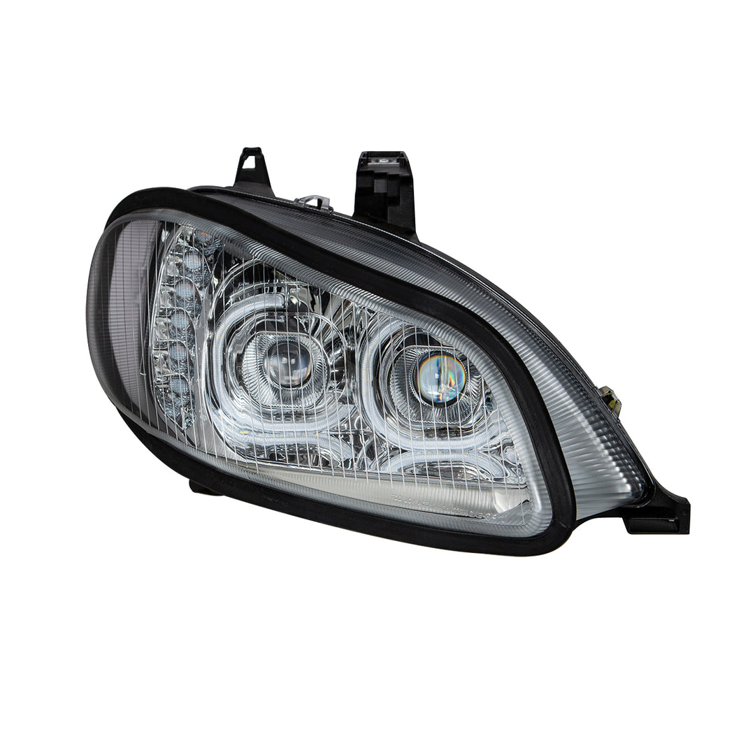 Chrome LED Projection Headlight Assembly For 2003-2024 Freightliner M2 - Passenger