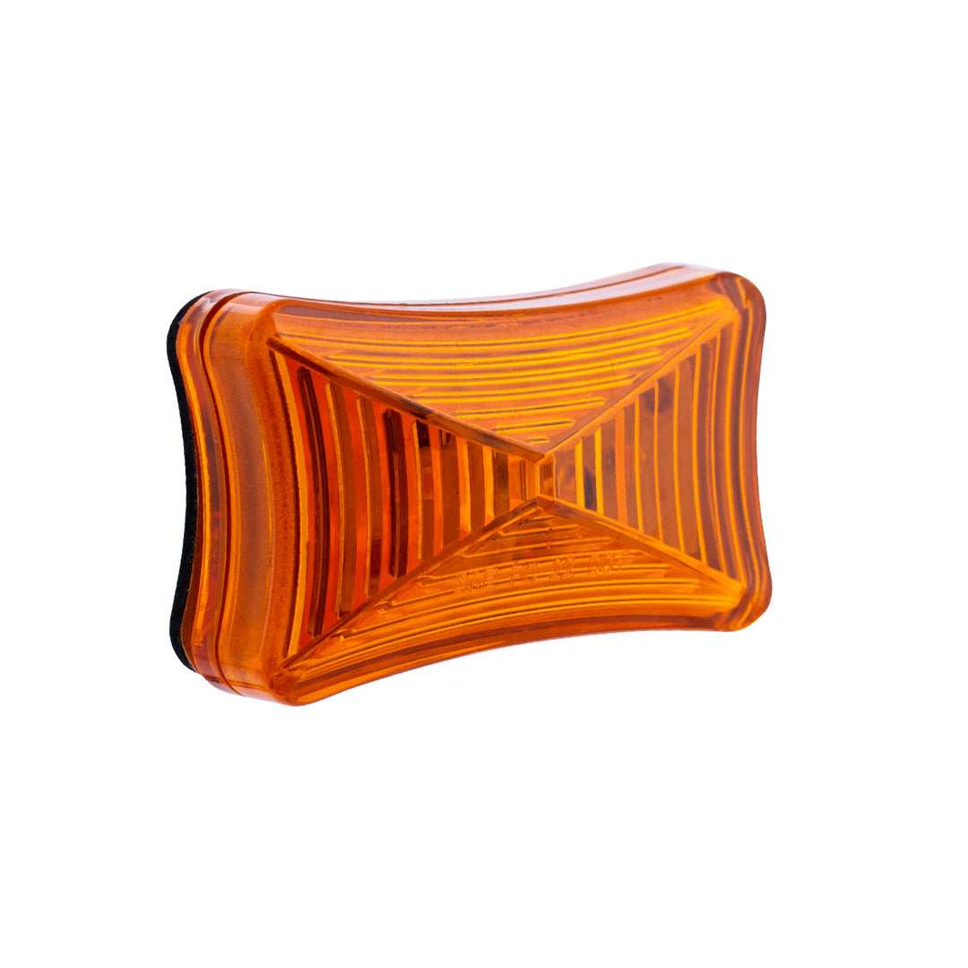 3 LED Rectangular Clearance/Marker Light - Amber LED/Amber Lens