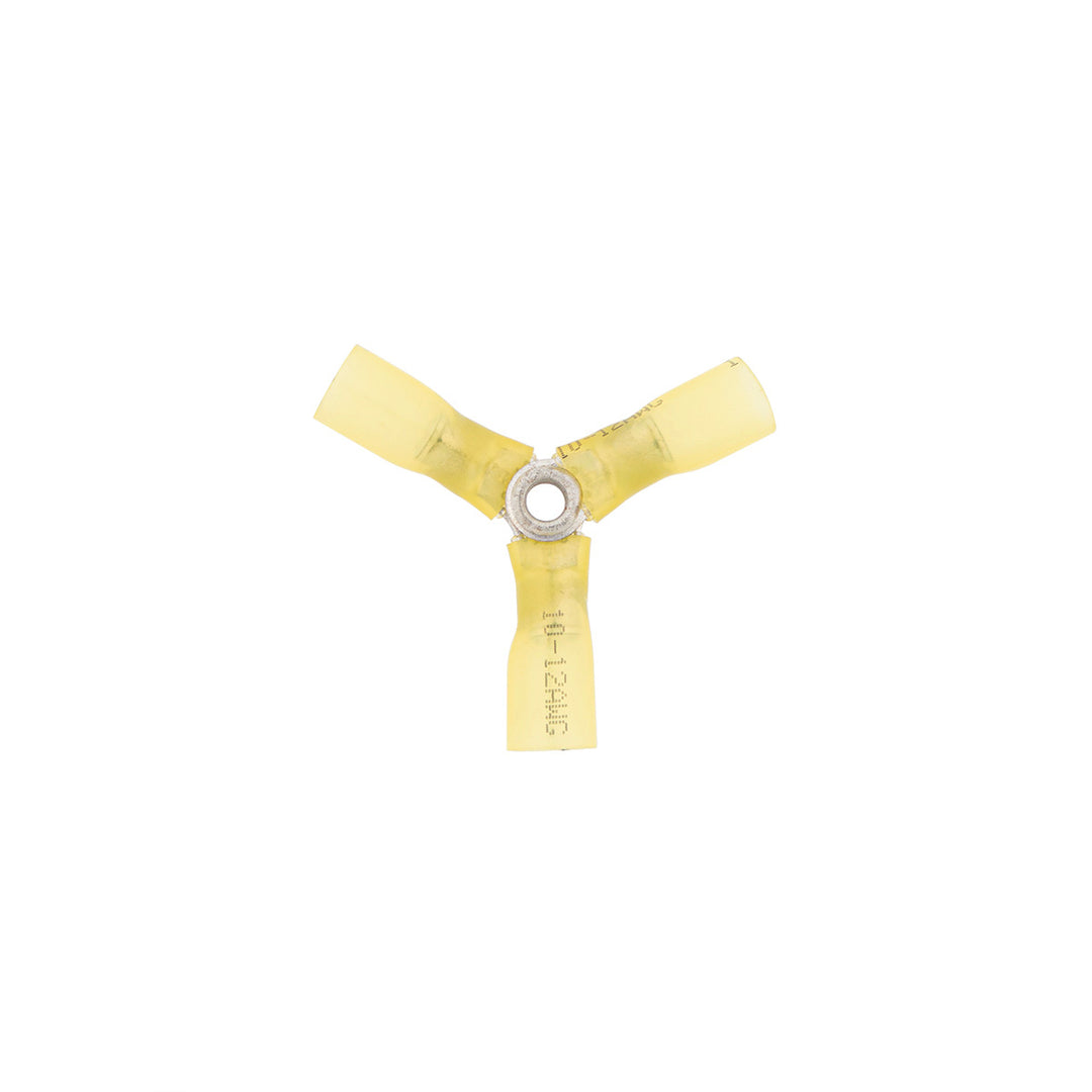 12-10 AWG 3 - Way (Y) CS Heat Shrink Connector - Yellow (5-Pack)