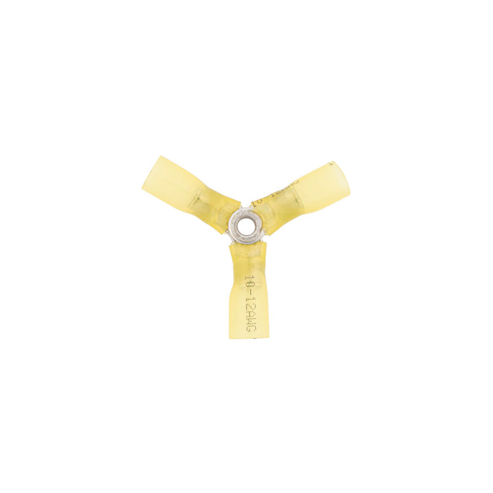12-10 AWG 3 - Way (Y) CS Heat Shrink Connector - Yellow (5-Pack)