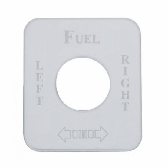 Stainless Steel Switch Name Plate For Kenworth - Fuel Level Left/Right