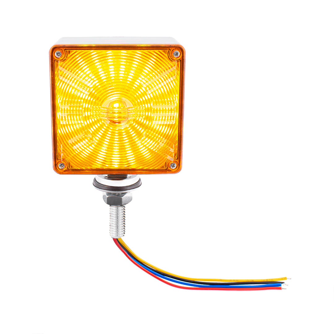 48 LED Competition Series Mini Double Face Light - Amber &amp; Red LED/Amber &amp; Red Lens