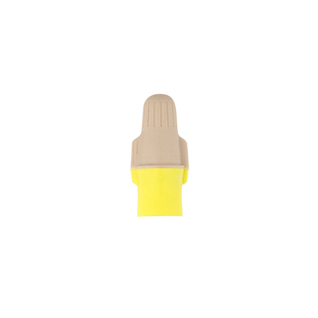 22-12 AWG Tan/Yellow Soft Vinyl Twist Connector (6-Pack)