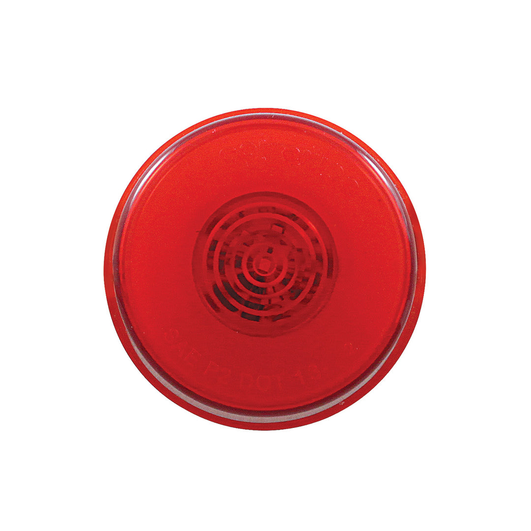 Stainless Top Mud Flap Bracket With 5 x 6 LED 2" GloLight &amp; Grommets - Red LED/Red Lens (Each)