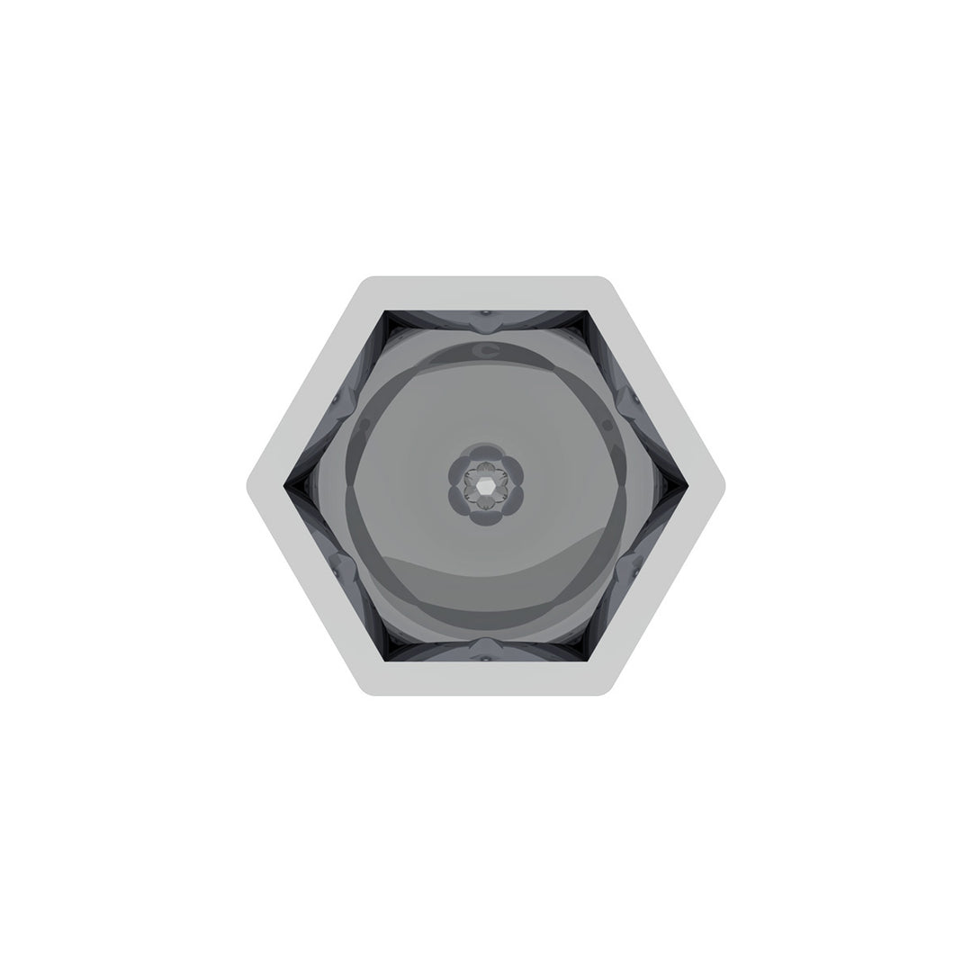 15/16" x 1 5/8" Chrome Plastic Bullet Nut Covers - Push-On (10-Pack)