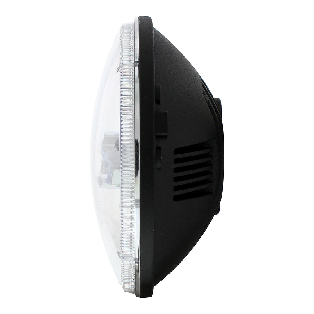 ULTRALIT - 3 High Power LED 7" Headlight With 10 Amber LED Position Light