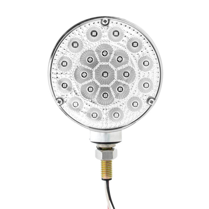 42 LED Reflector Double Face Competition Series Turn Signal Light - Amber &amp; Red LED/Clear Lens