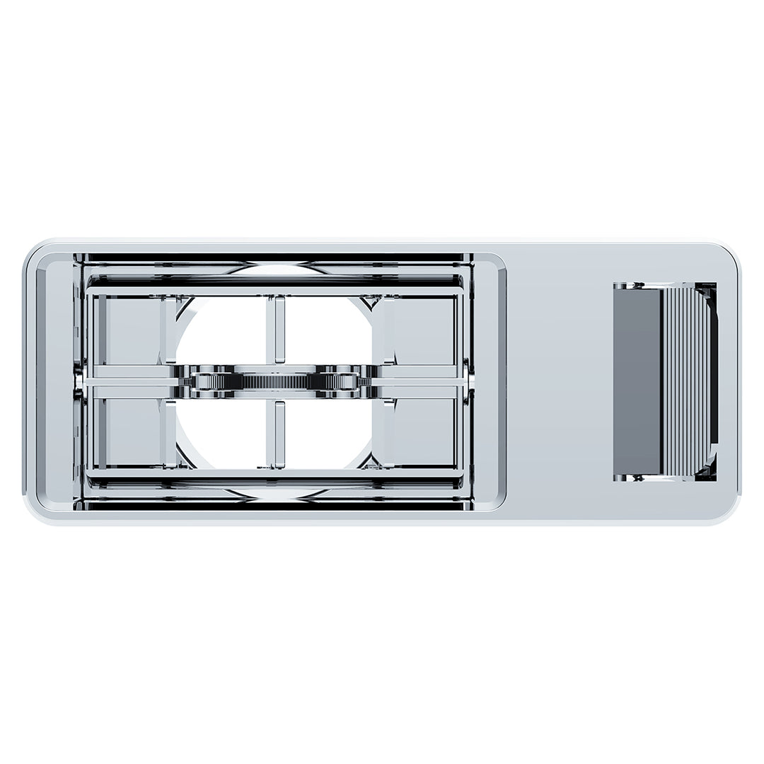 Chrome Plastic A/C Vent For 2001 &amp; Older Kenworth - Driver