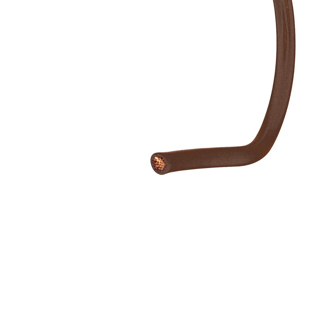 Primary Wire - Rated 80°C 12 AWG, Brown 12 Ft.