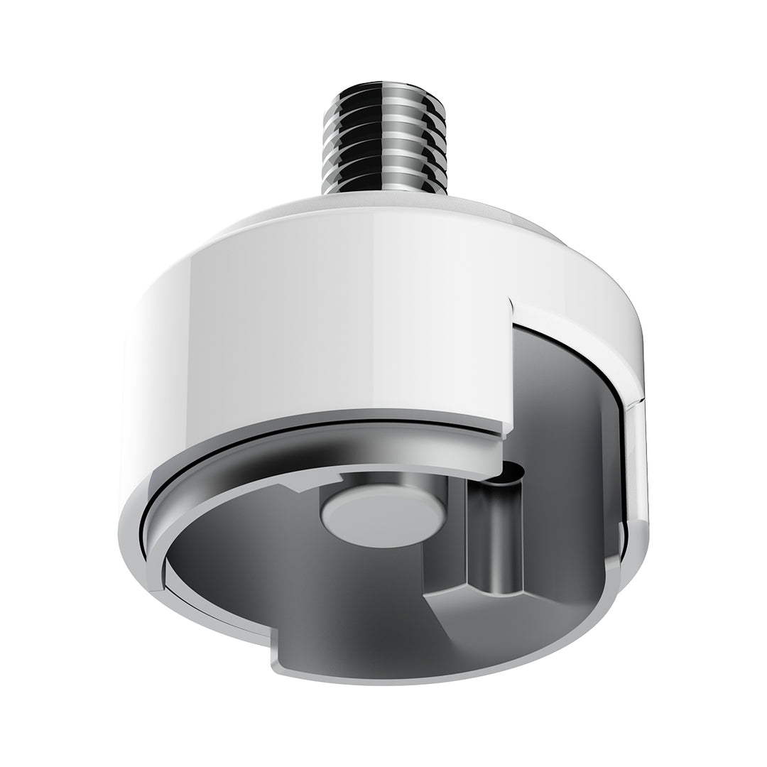 1/2" - 13 Thread-On Shift Knob Mounting Adapter For Eaton Fuller Style 13/15/18 Shifter - Pearl White (Bulk)