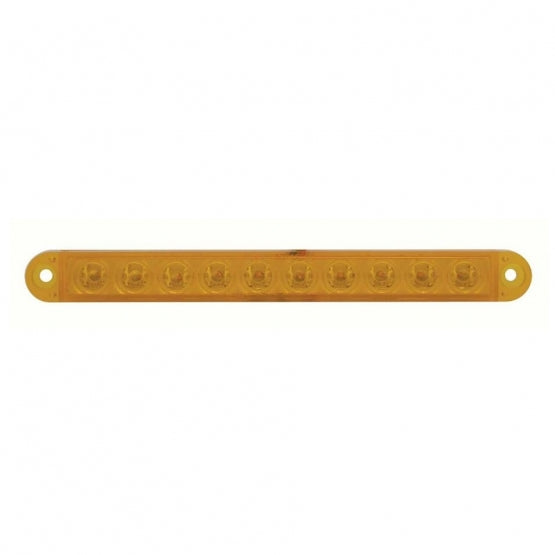 10 LED 6-1/2" Turn Signal Light Bar - Amber LED/Amber Lens (Bulk)