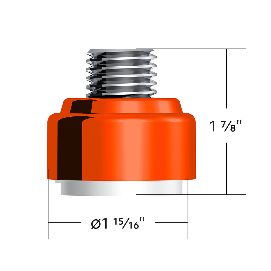 M30 x 3.5 Thread-On Gearshift Adapter W/LED Mount For Eaton - Fuller 9/10 Speed - Cadmium Orange