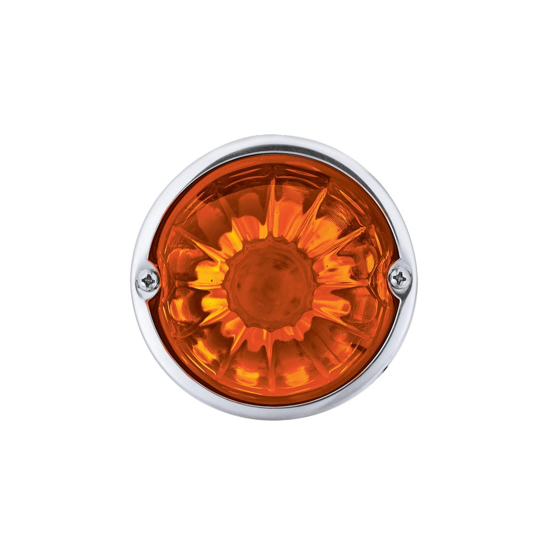 Glass Watermelon Light Kit With LED Light - Amber LED/Dark Amber Lens