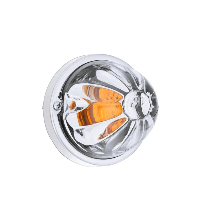 Glass Watermelon Light Kit With LED Light - Amber LED/Clear Lens
