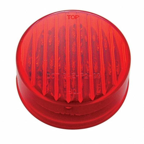 13 LED 2-1/2" Round Light (Clearance/Marker) - Red LED/Red Lens (Bulk)