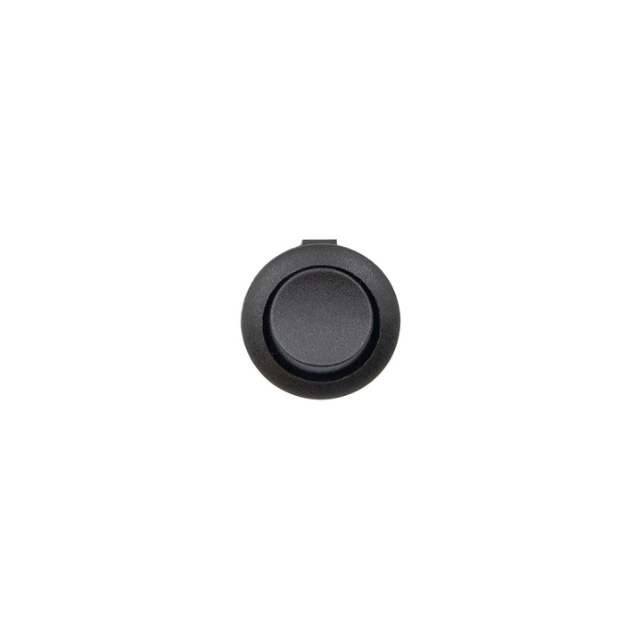 Black Non - Illum Round Rocker 10 Amp 12V On/Off 1/2" Dia. 1 Pc.