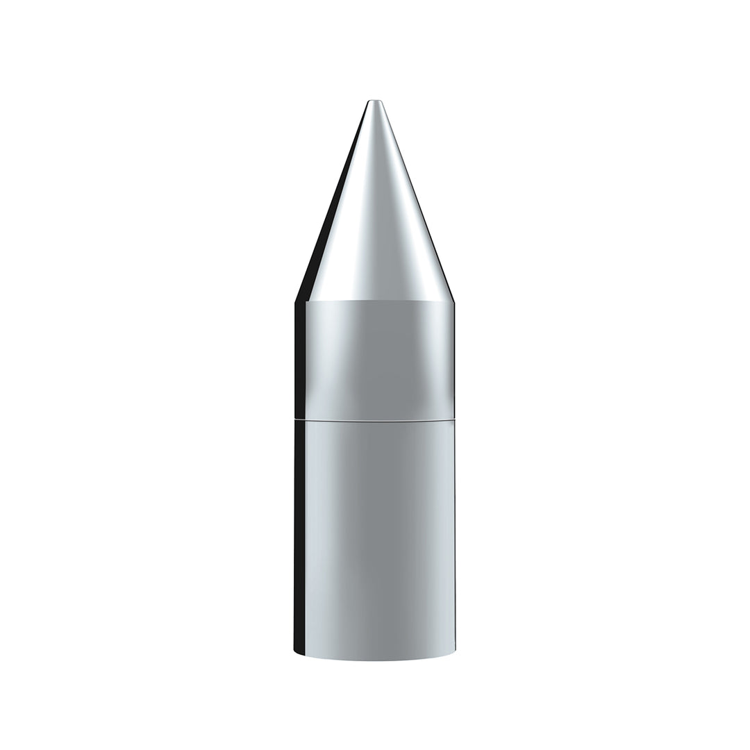 33mm X 7-1/8" Chrome Plastic Tall Spike Nut Cover - Thread-On (Bulk)