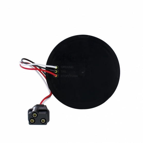 10 LED 4" Round Light (Stop, Turn &amp; Tail) - Red LED/Red Lens (Bulk)