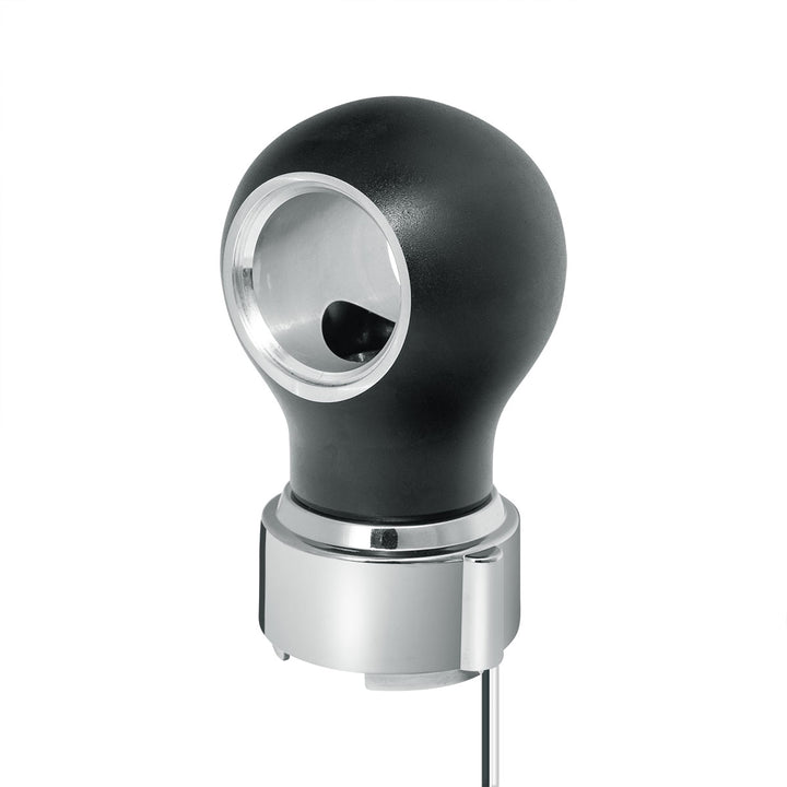 Thread-On Matte Black Charlotte Style Gearshift Knob With LED 9/10 Speed Adapter - Amber LED