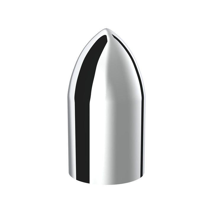 33mm x 3-7/8" Chrome Plastic Bullet Nut Covers - Thread-On (10-Pack)