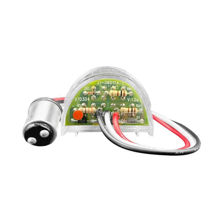 5 LED Dual Function Guide Headlight Turn Signal Light - Amber LED/Clear Lens (Bulk)