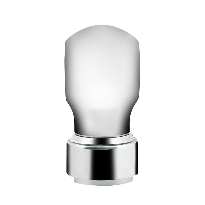 Thread-On Chrome Charlotte Style Gearshift Knob With LED 9/10 Speed Adapter - Amber LED