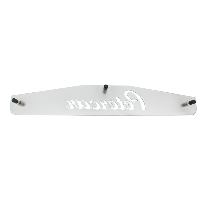 4" x 24" Chrome Petercar Bottom Mud Flap Plate - Welded Stud