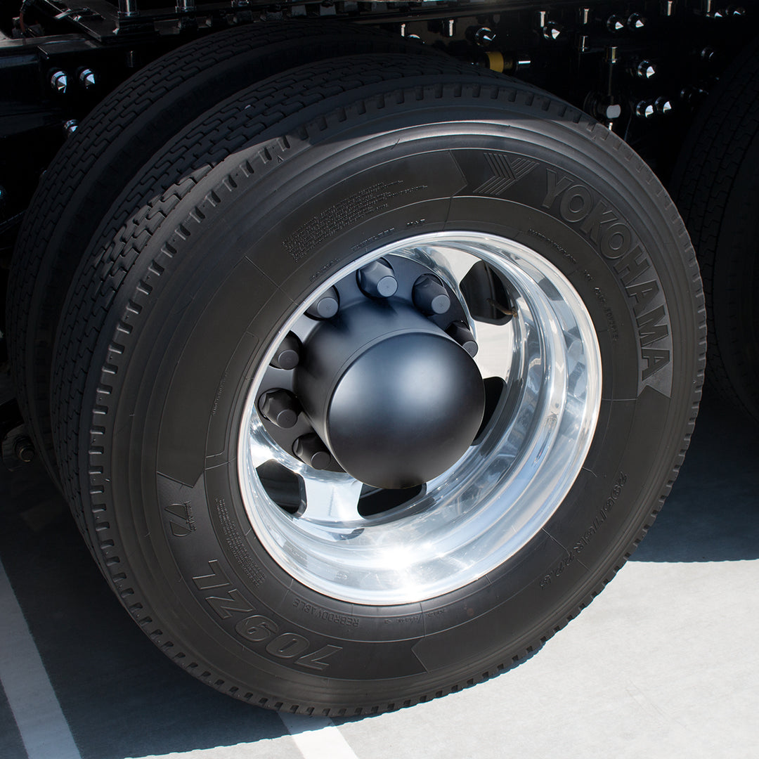 Dome Axle Cover Combo Kit With 33mm Standard Thread-On Nut Covers &amp; Nut Cover Tool - Matte Black