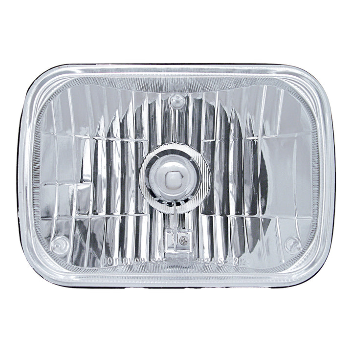 5" x 7" Crystal Rectangular Headlight, Glass Lens
