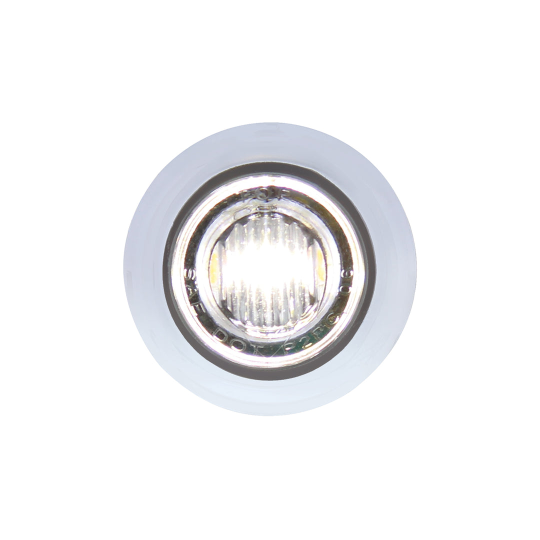 3 LED 3/4" Mini Double Fury Light (Clearance/Marker) - Amber LED/White LED