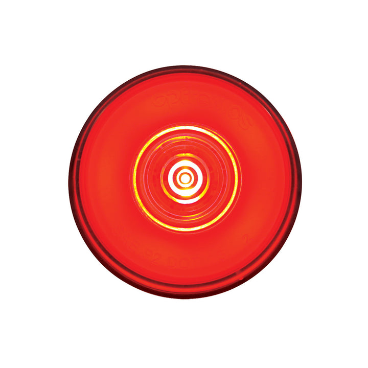 6 LED 2" Round GloLight (Clearance/Marker) - Red LED/Red Lens (Kit)