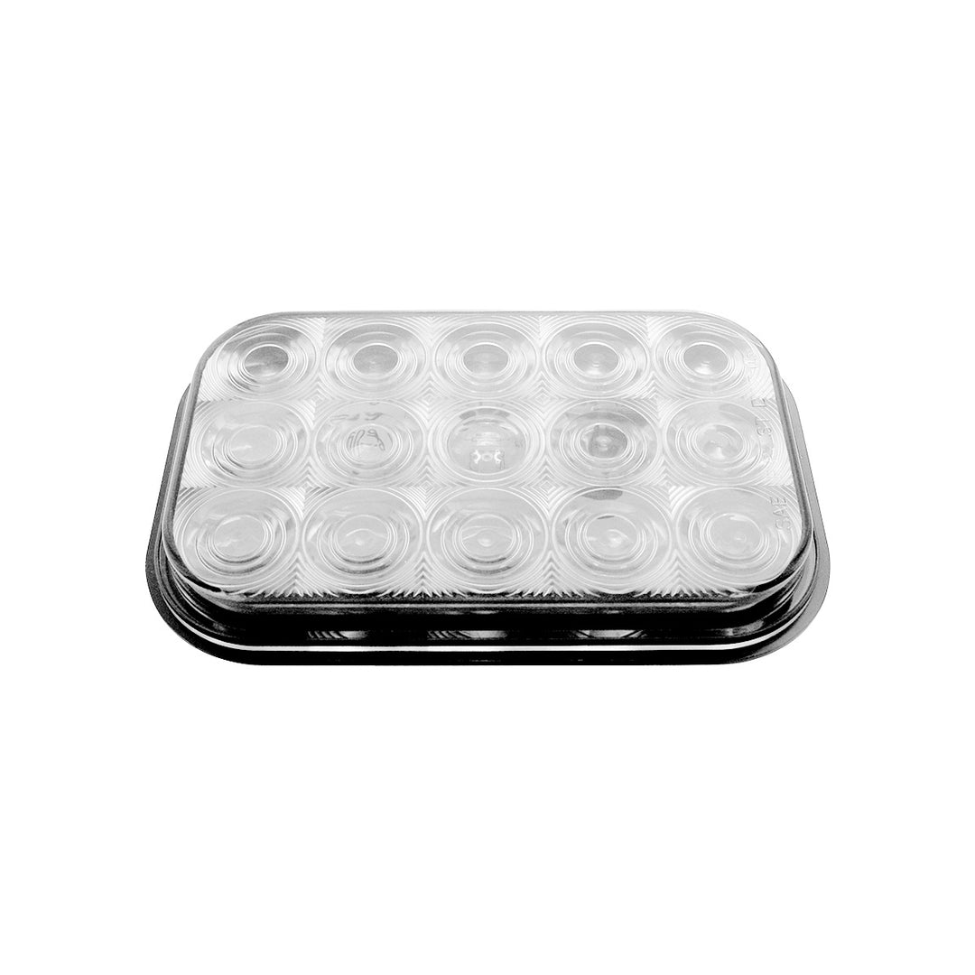 15 LED Rectangular Turn Signal Light - Amber LED/Clear Lens